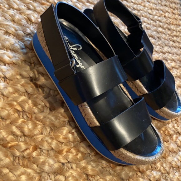 Flamingo platform sandals, size 39 - Picture 2 of 6